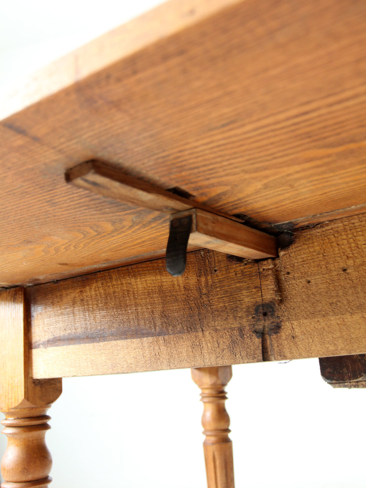 antique oak drop leaf dining table