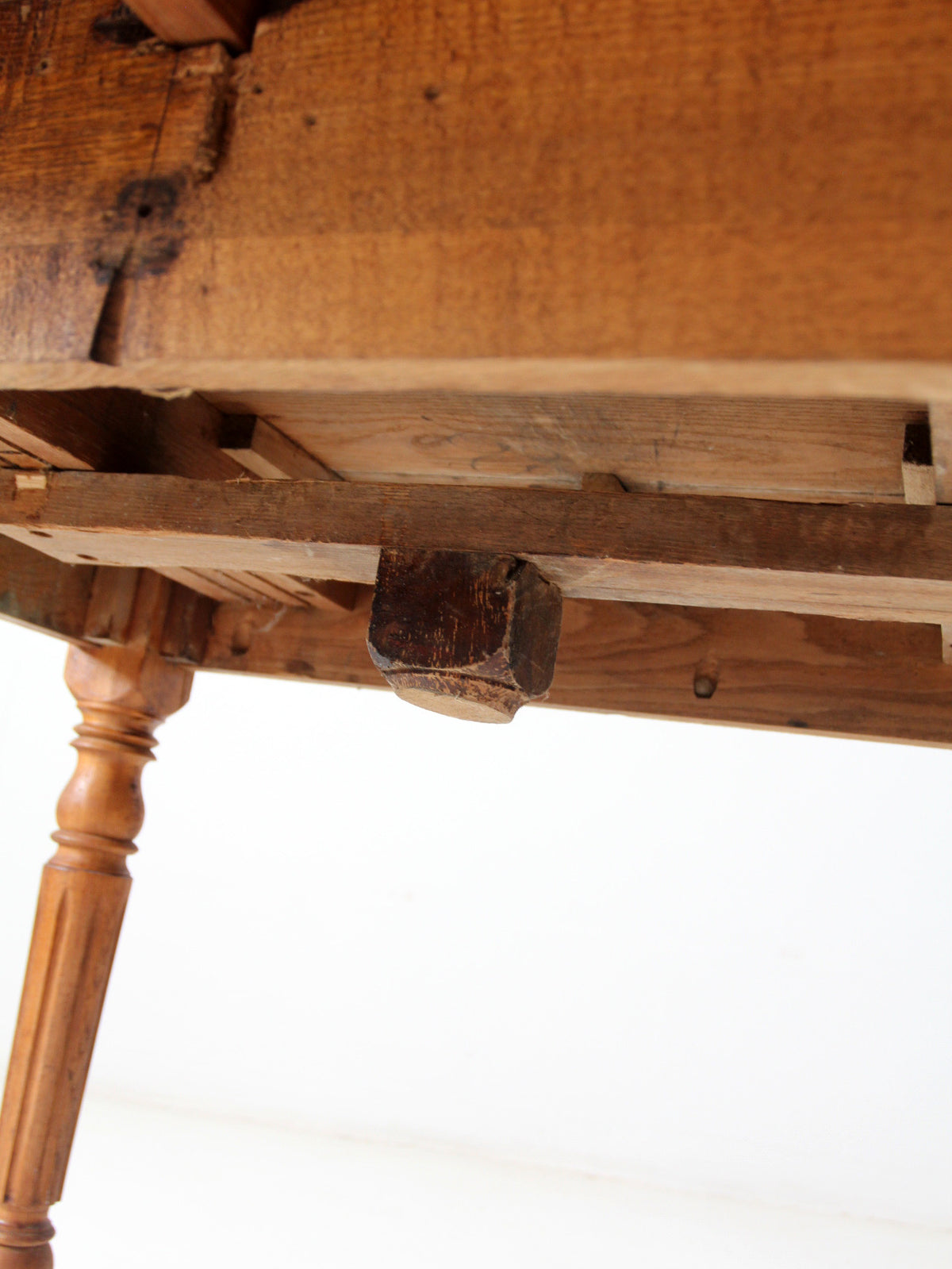 antique oak drop leaf dining table