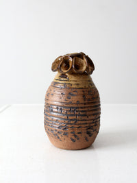 vintage decorative studio pottery vase