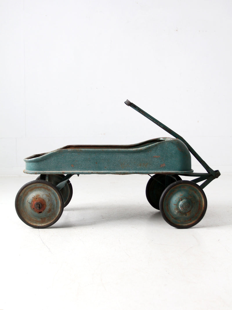 antique Garton Streak O Lite metal toy wagon