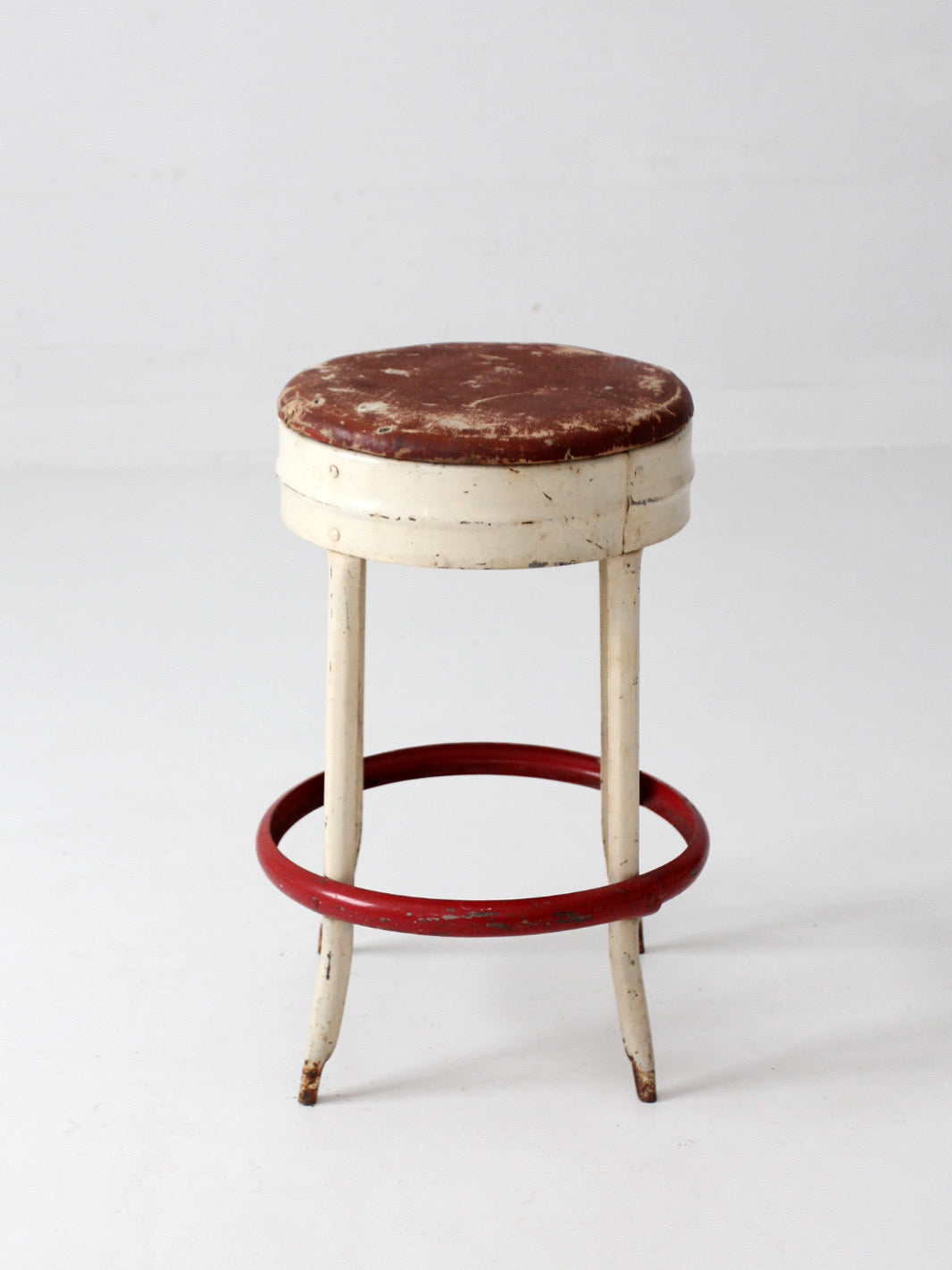 mid-century industrial diner stool