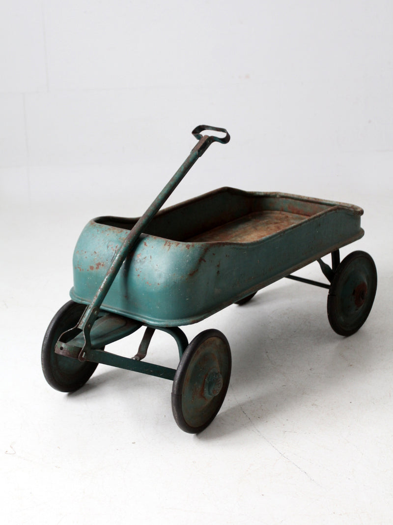 antique Garton Streak O Lite metal toy wagon