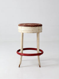 mid-century industrial diner stool