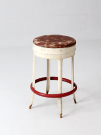 mid-century industrial diner stool