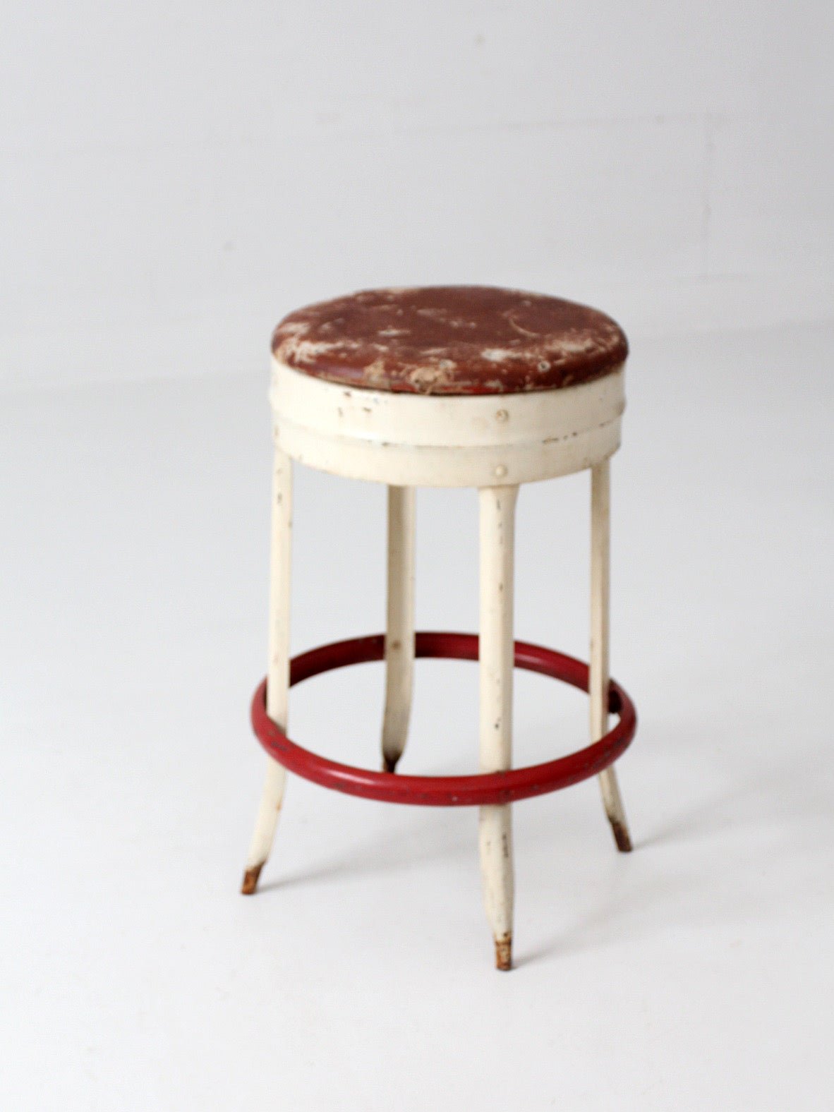 mid-century industrial diner stool
