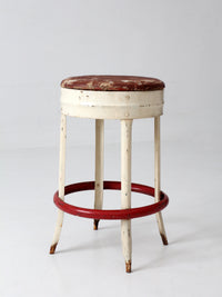 mid-century industrial diner stool