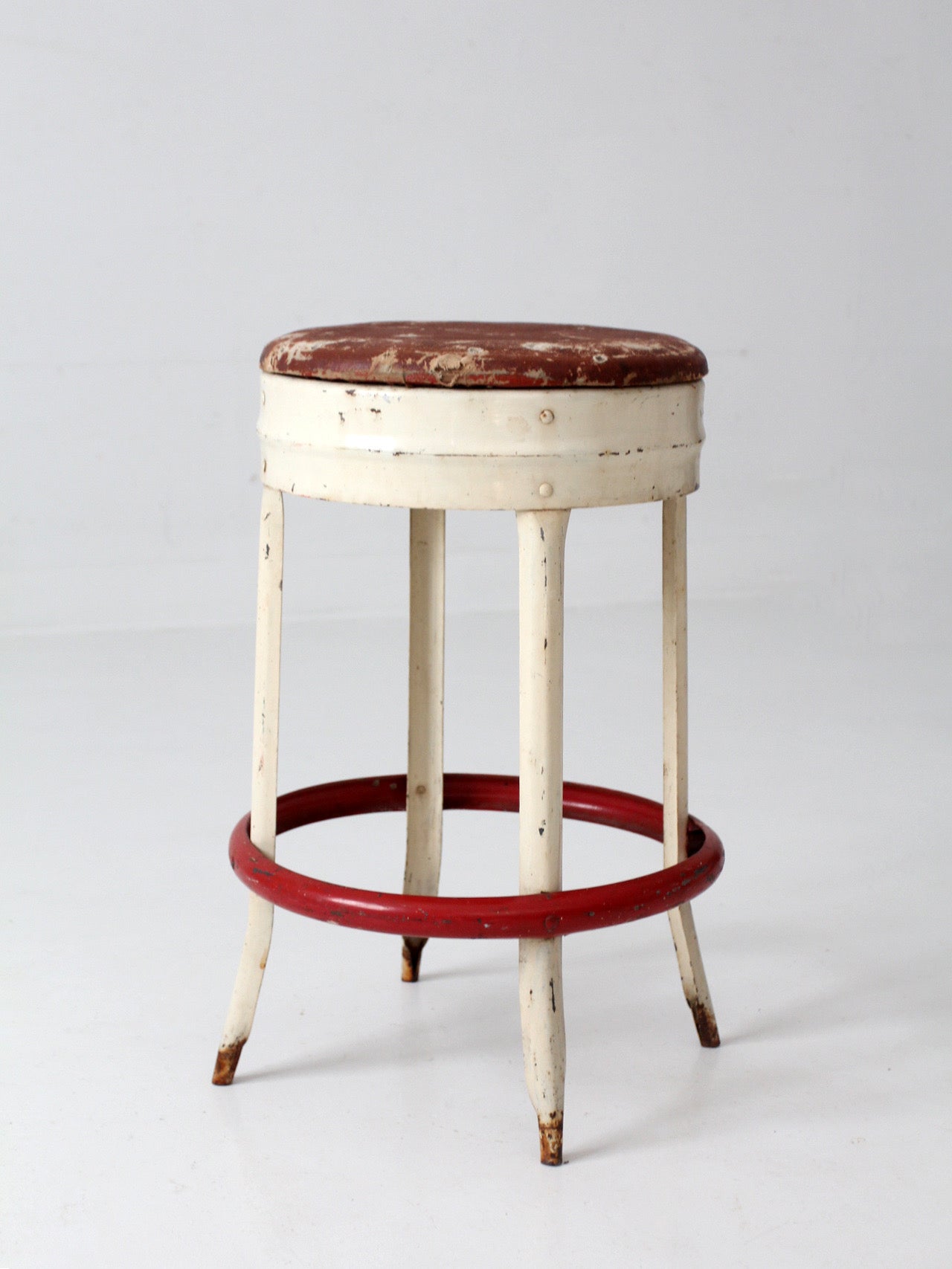 mid-century industrial diner stool
