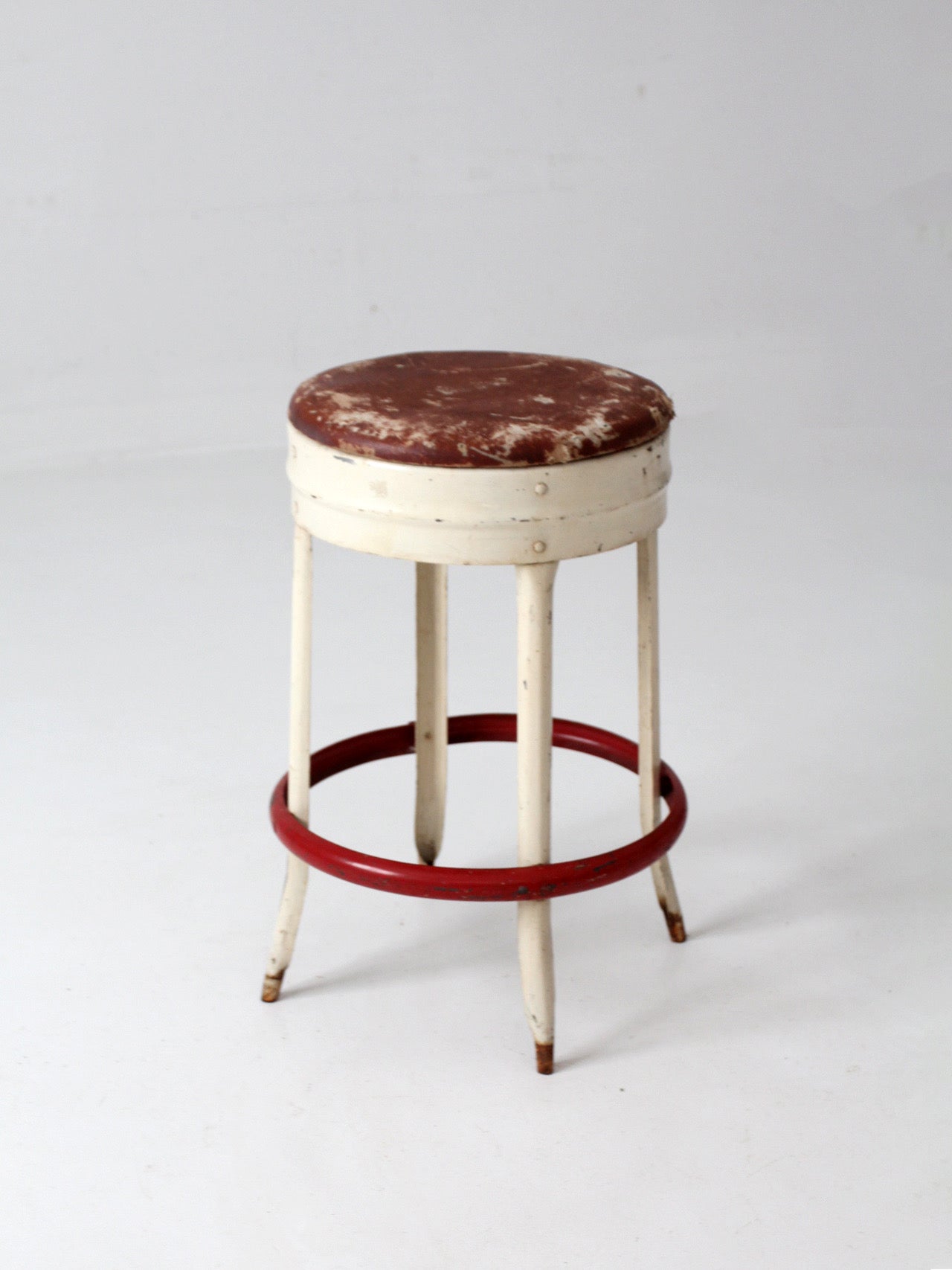 mid-century industrial diner stool