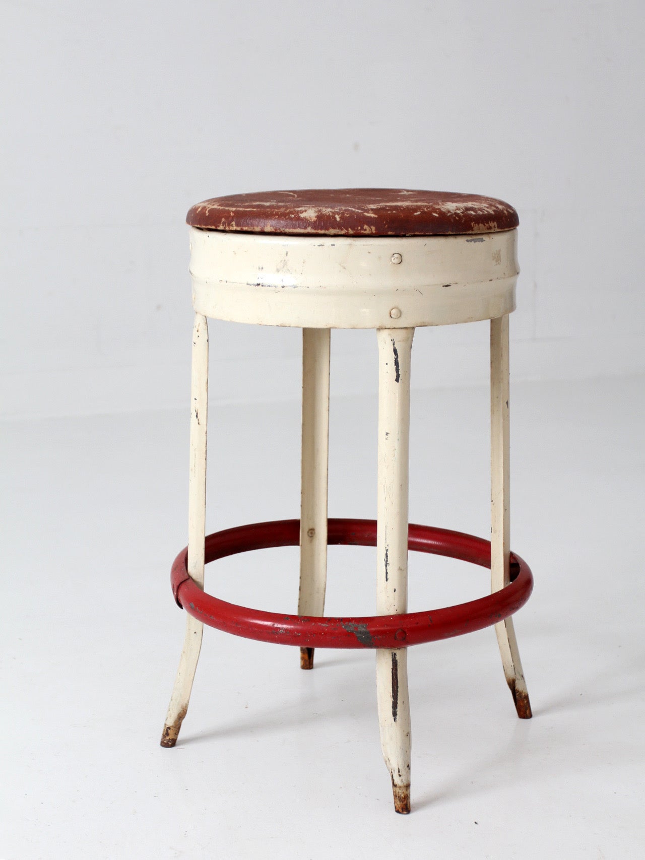 mid-century industrial diner stool