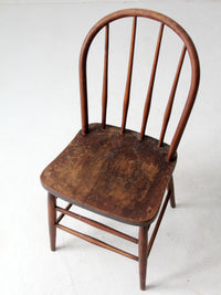 antique bow back Windsor chair