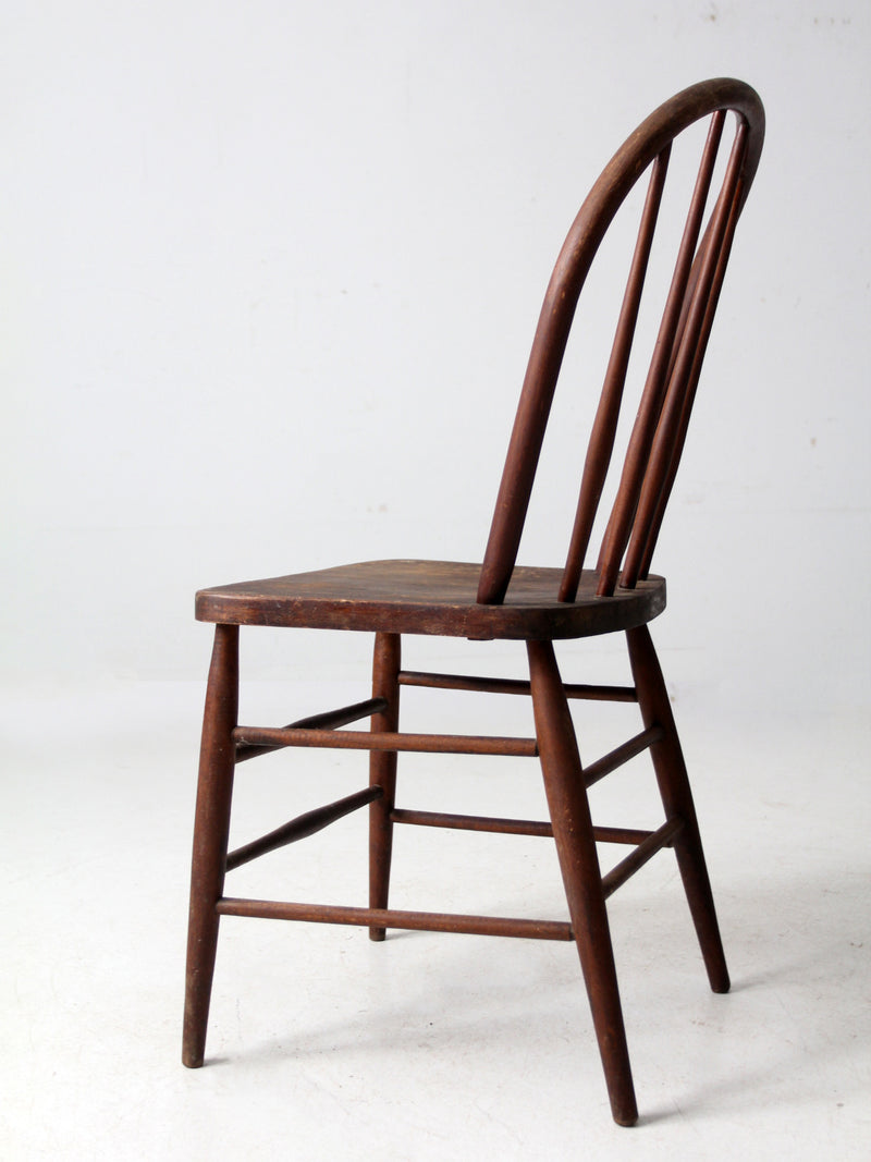 antique bow back Windsor chair