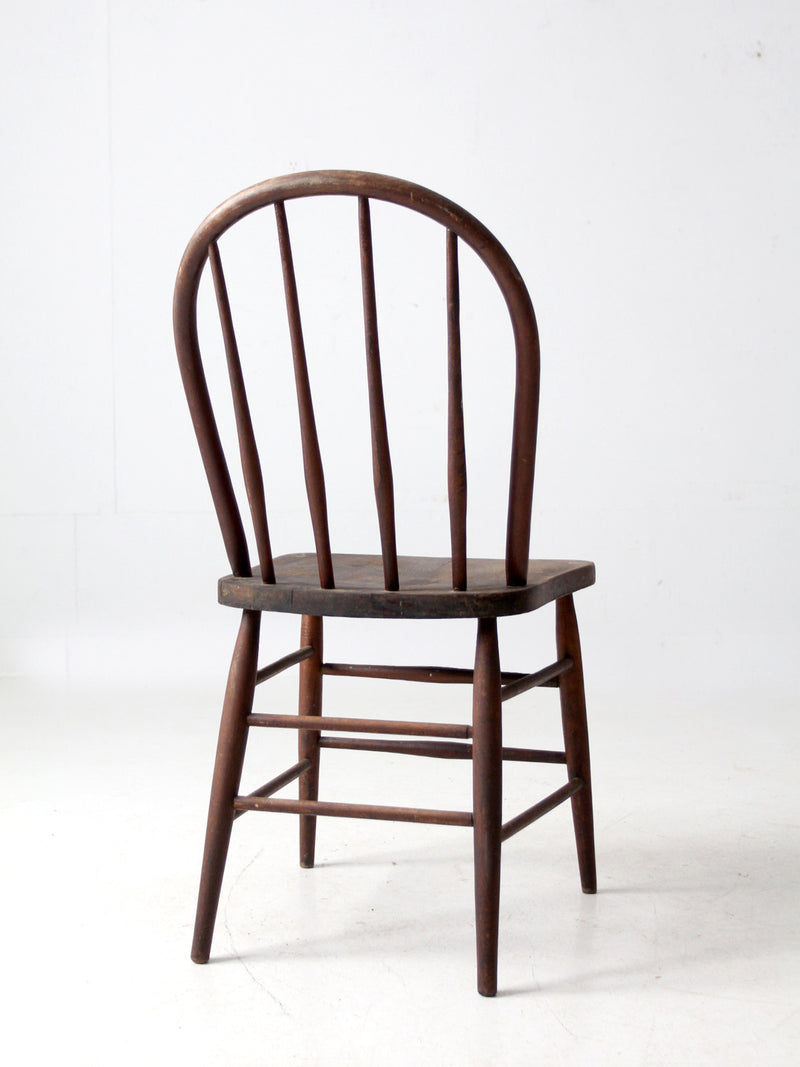antique bow back Windsor chair
