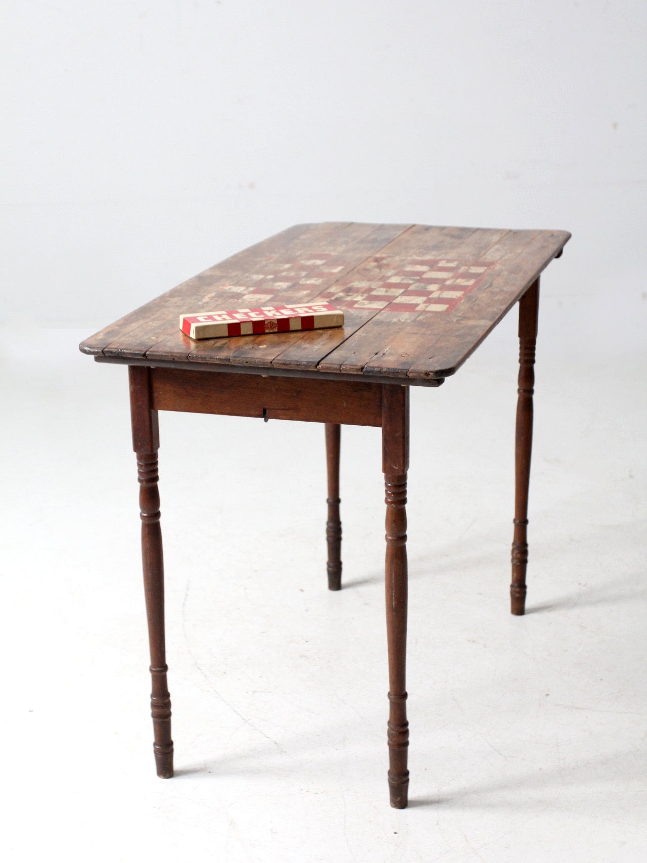 antique folding checkerboard table