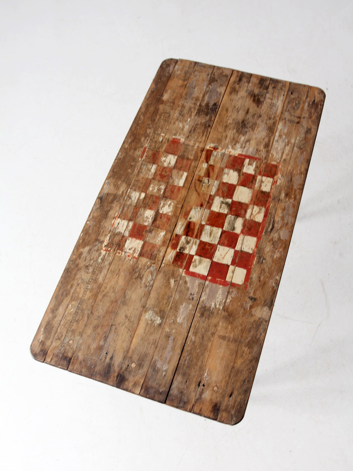 antique folding checkerboard table
