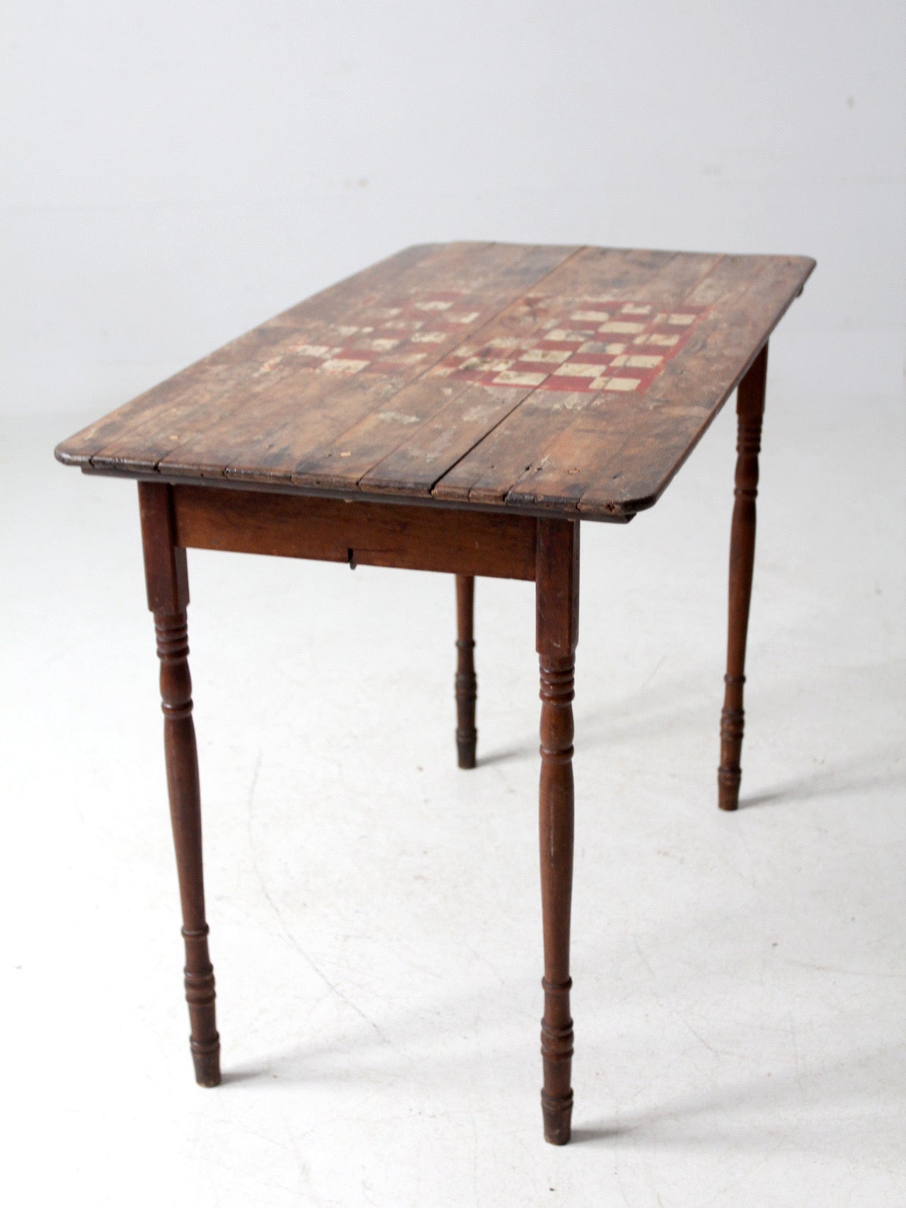 antique folding checkerboard table