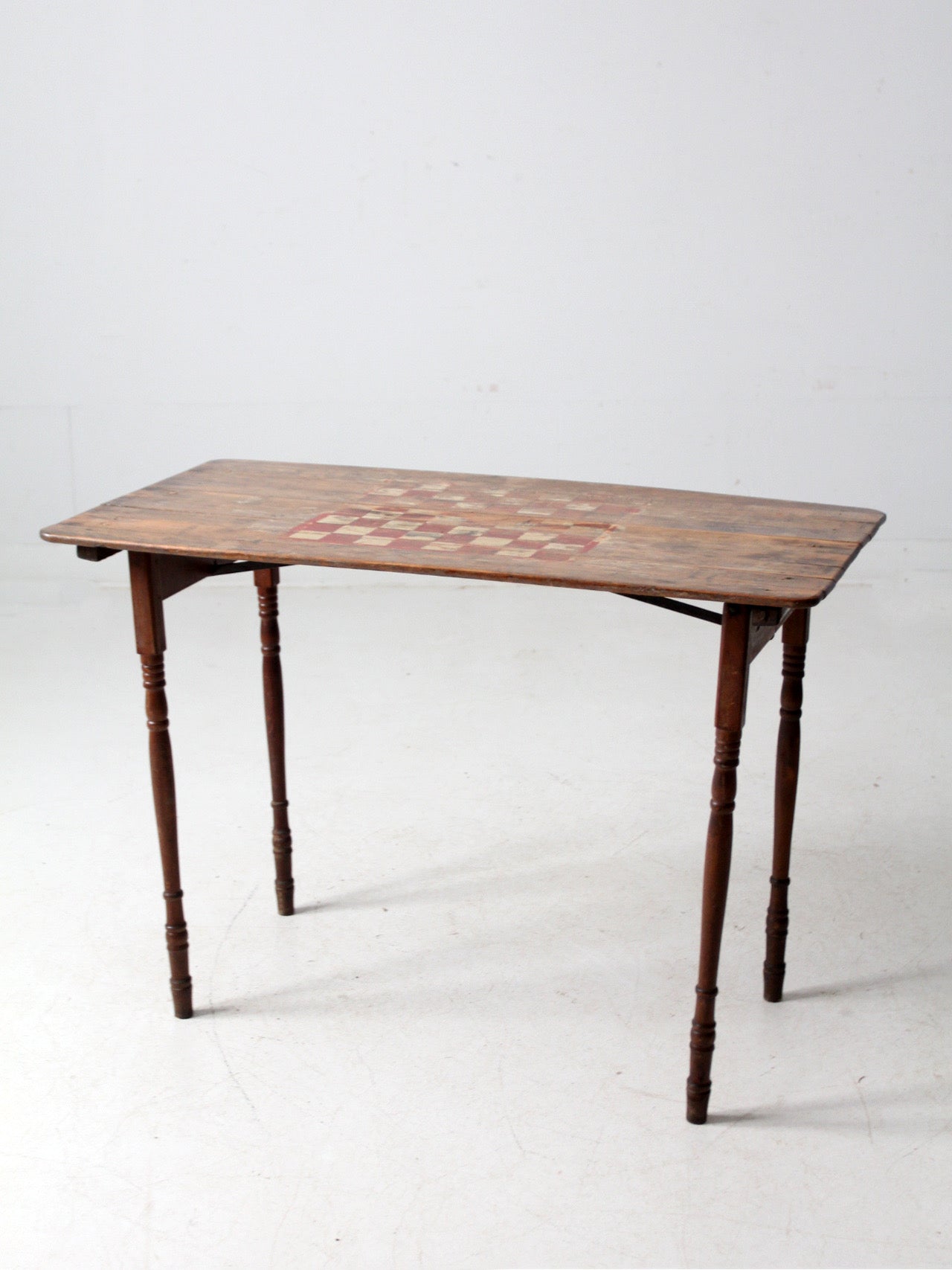antique folding checkerboard table