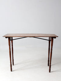 antique folding checkerboard table