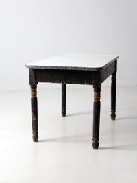 antique enamel top kitchen table