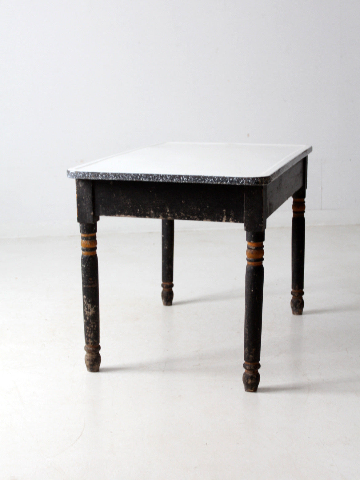 antique enamel top kitchen table