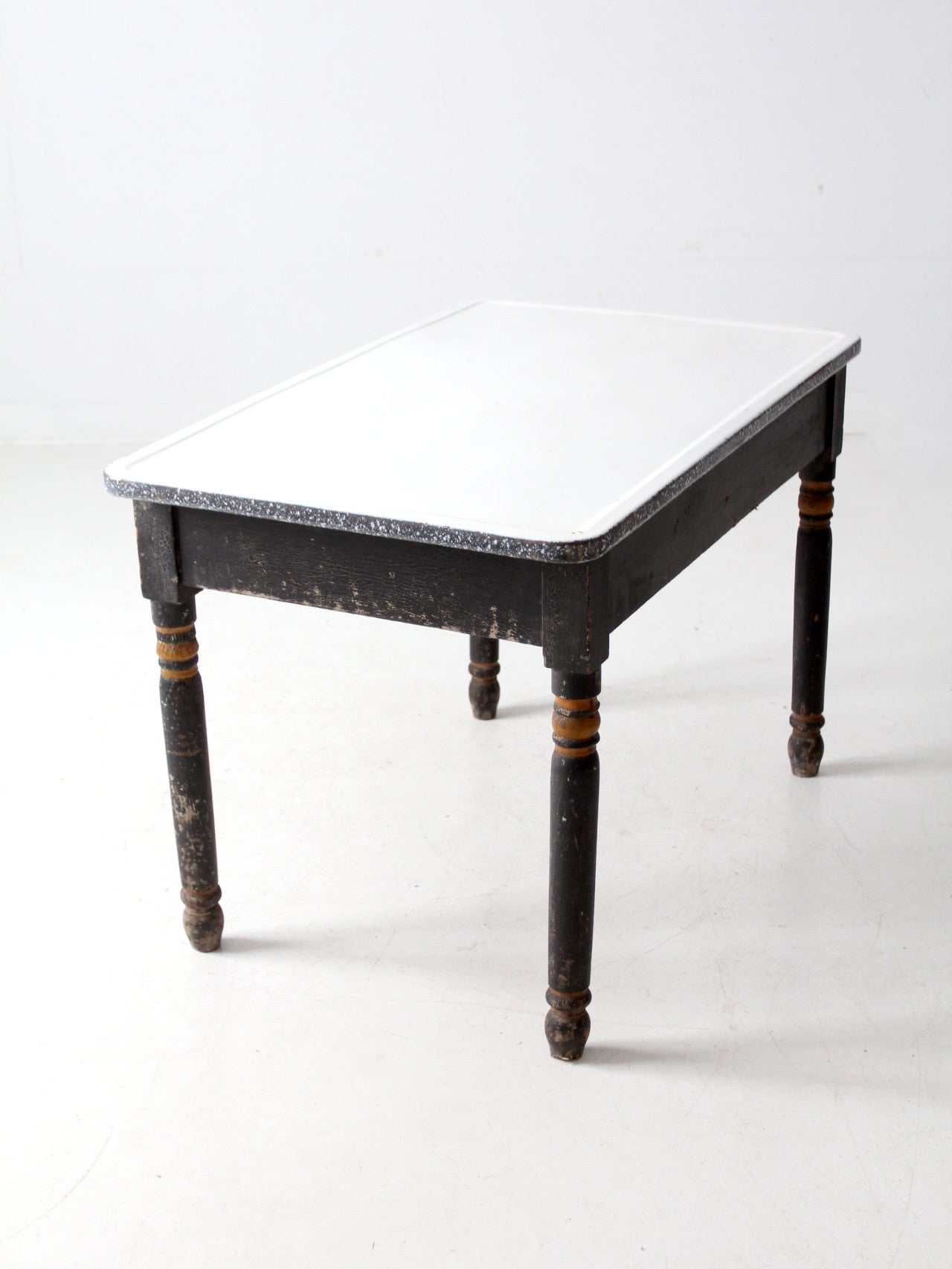 antique enamel top kitchen table