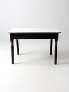 antique enamel top kitchen table
