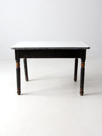 antique enamel top kitchen table