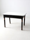 antique enamel top kitchen table