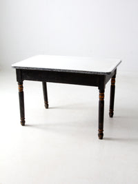 antique enamel top kitchen table