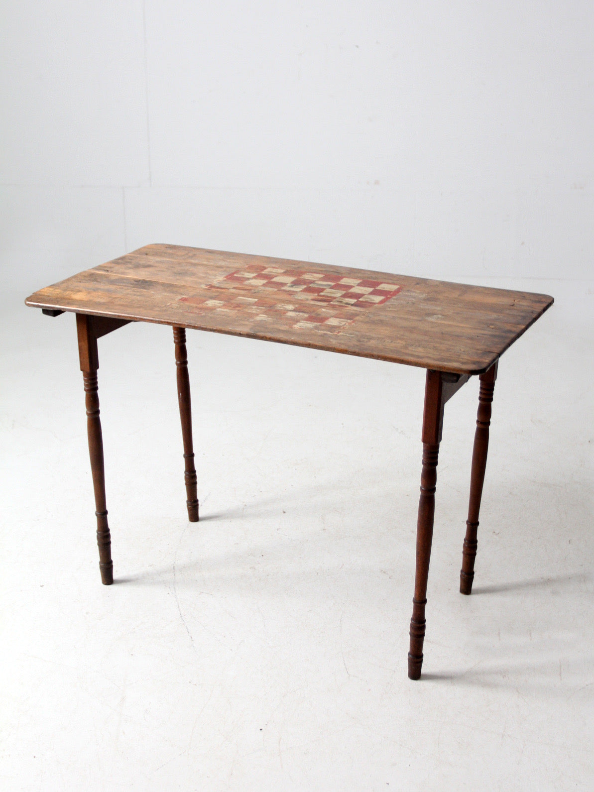 antique folding checkerboard table