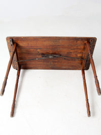 antique folding checkerboard table