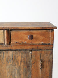 antique side board cabinet