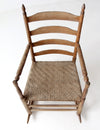 antique splint weave seat rocking chair