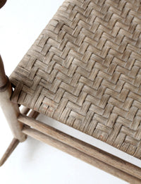 antique splint weave seat rocking chair