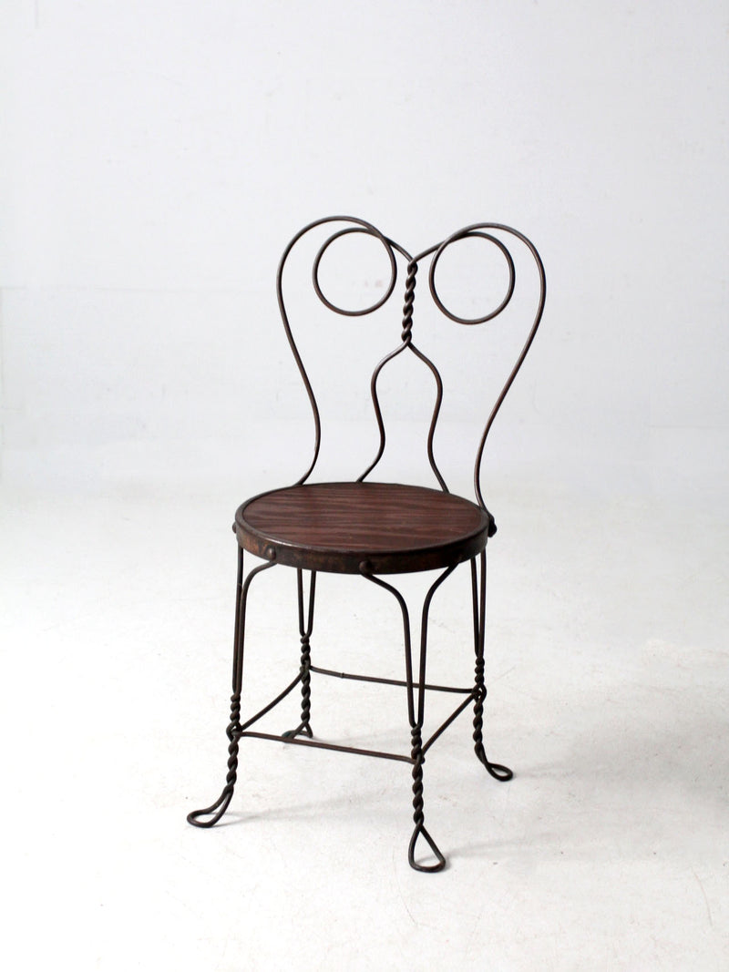 antique ice cream parlor chair