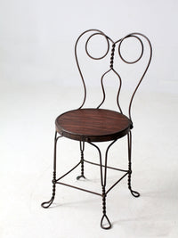 antique ice cream parlor chair