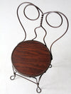 antique ice cream parlor chair