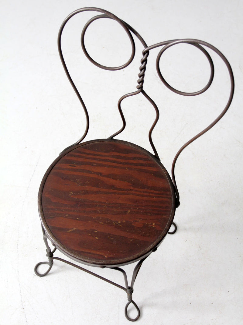 antique ice cream parlor chair