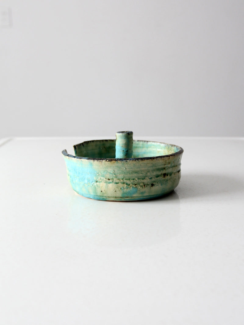 vintage studio pottery yarn bowl