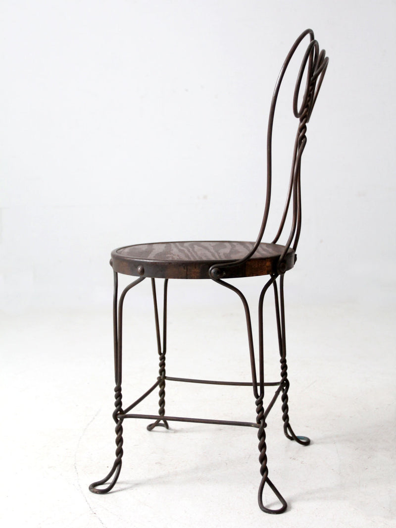 antique ice cream parlor chair