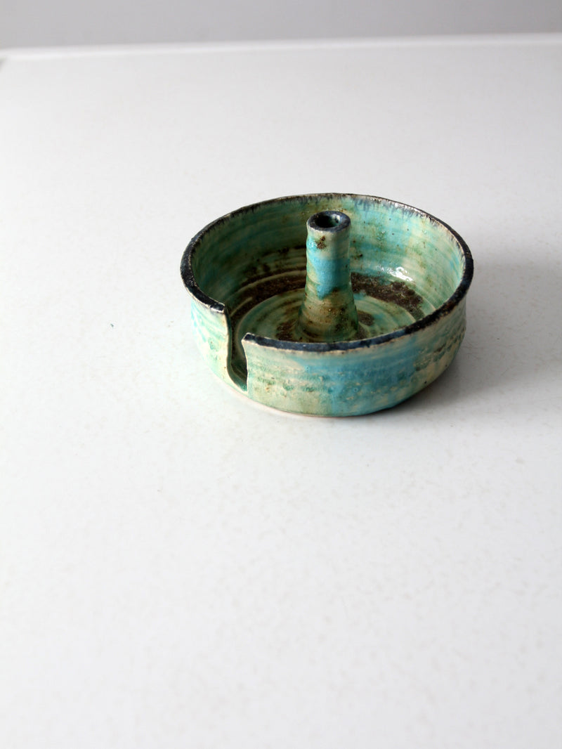 vintage studio pottery yarn bowl