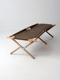 vintage Byer folding campaign style camp cot