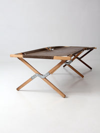 vintage Byer folding campaign style camp cot