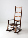 antique splint weave seat rocking chair