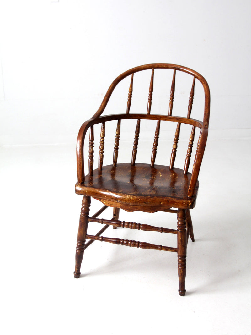 antique Windsor arm chair