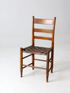 antique American splint weave seat chair