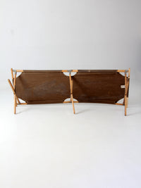vintage Byer folding campaign style camp cot