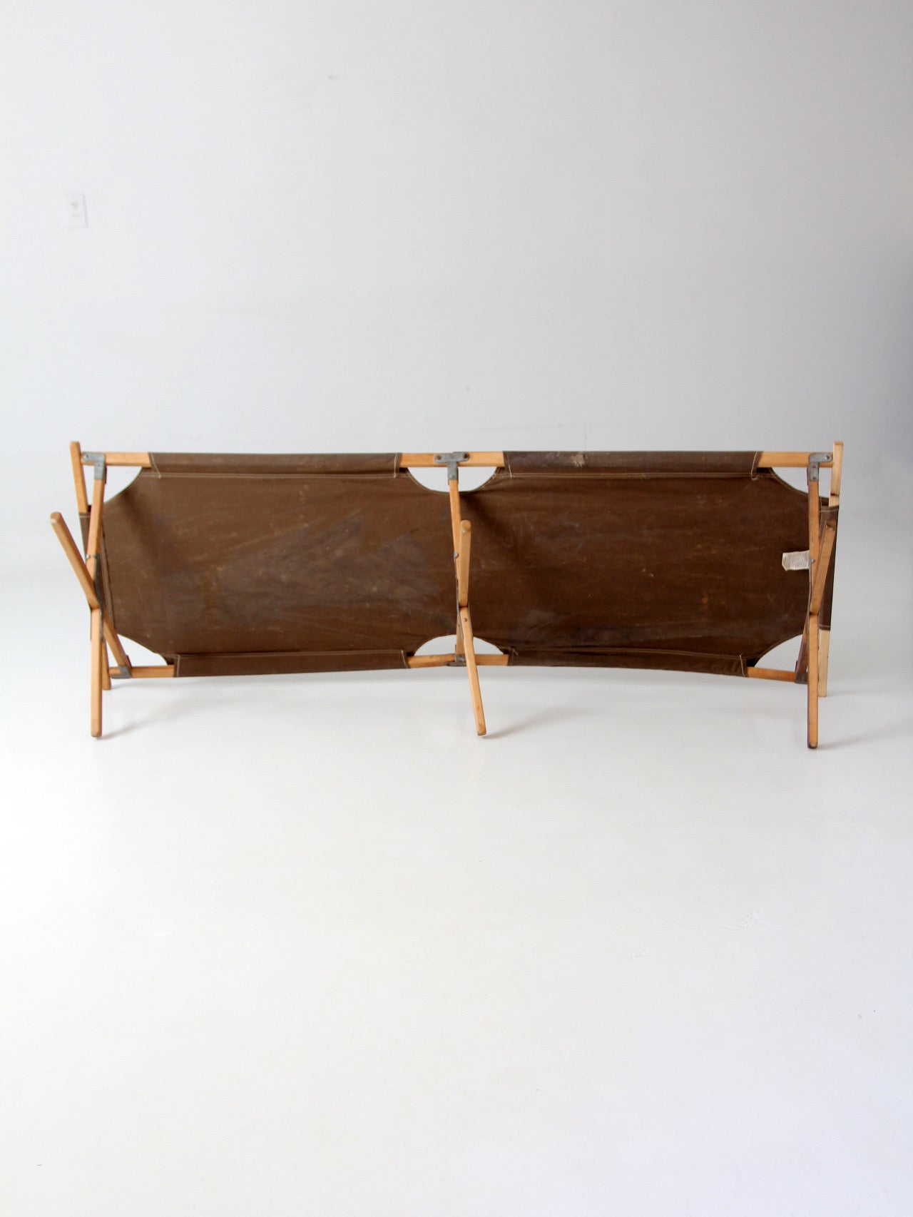 vintage Byer folding campaign style camp cot