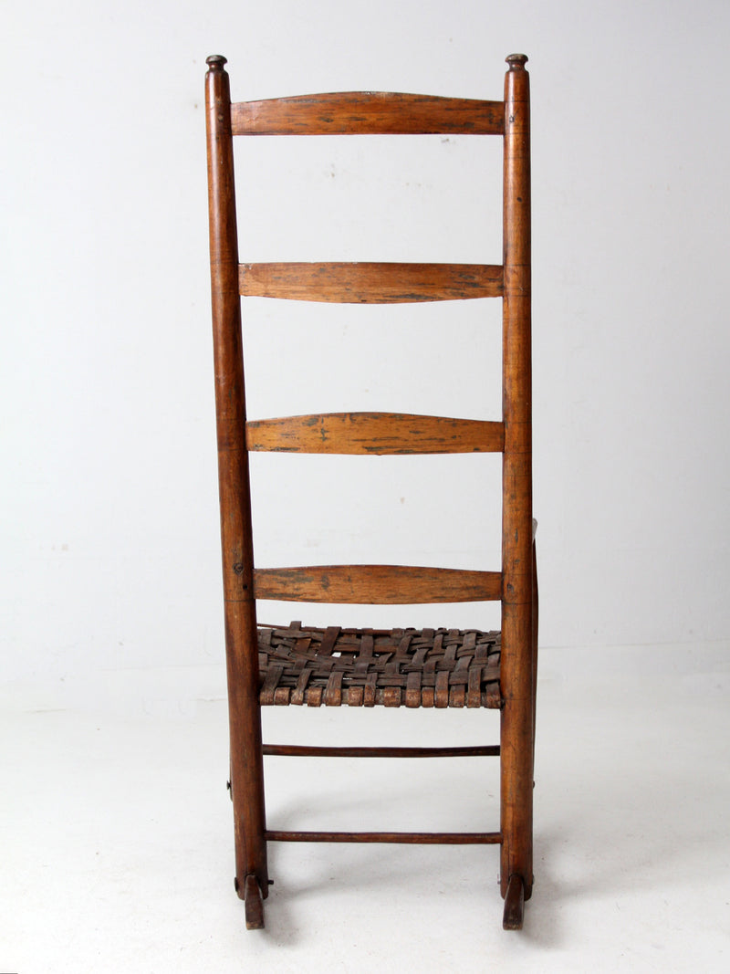 Splintbottomed Chair antique splint weave seat rocking chair – 86 Vintage