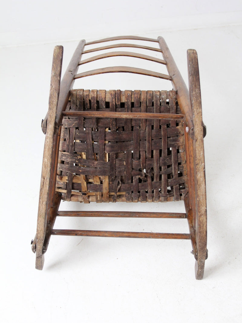 Splintbottomed Chair antique splint weave seat rocking chair – 86 Vintage