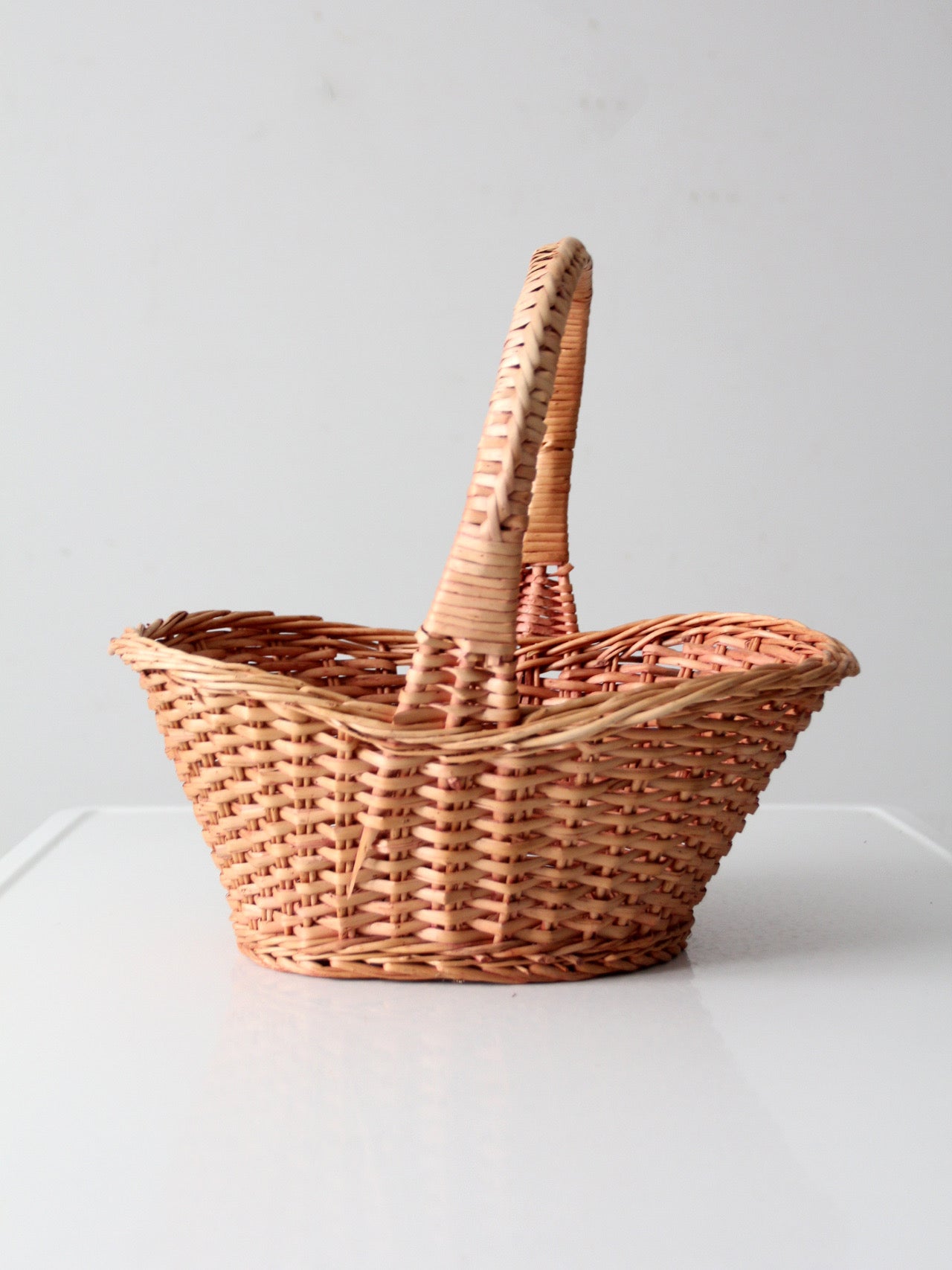 vintage wicker gathering basket
